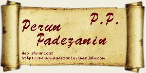 Perun Padežanin vizit kartica